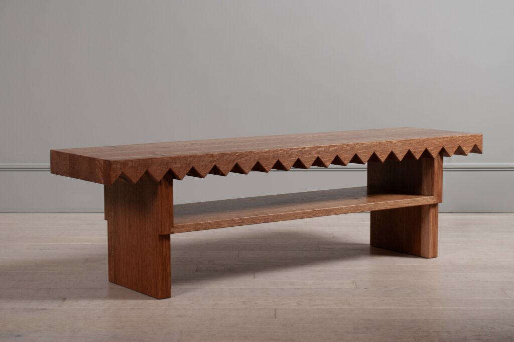 Sawtooth bench